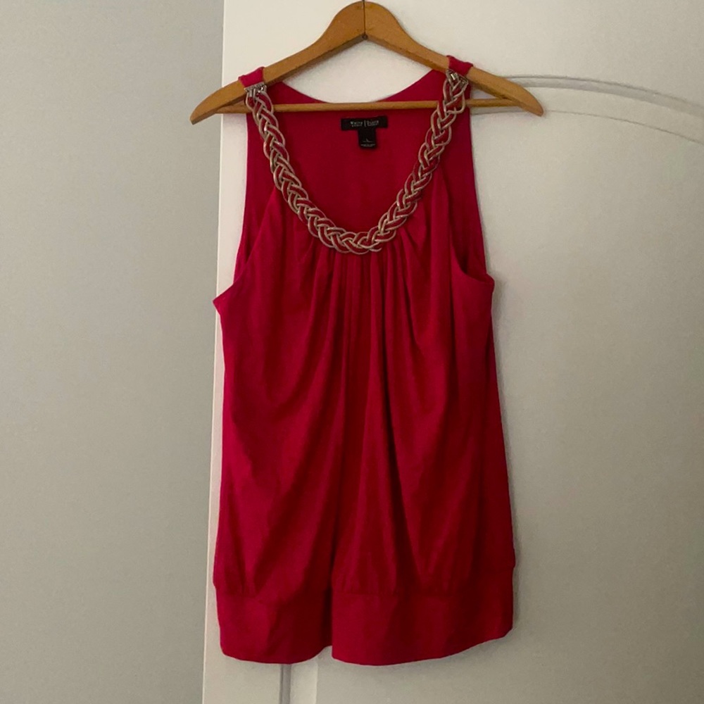 Red/maroon large White House black market top